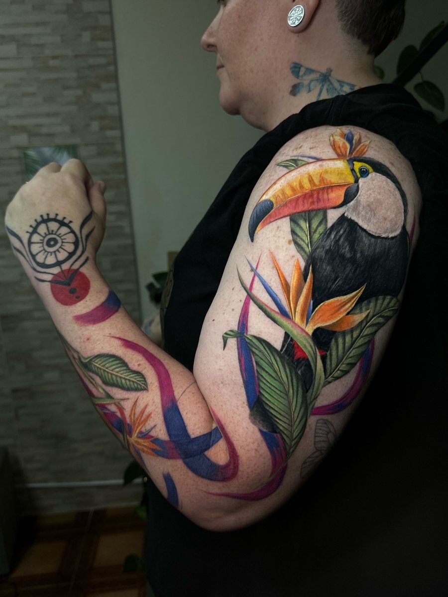 Tatuagem de tucano